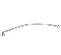 SOMATHERM FOR YOU, Flexible sanitaire 1/2" coudé, longueur 500mm, DN8, acier inox, EPDM, écrou tournant, laiton nickelé, étanchéité intégrée, norme ACS, certifié QB, 10 bars