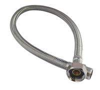 SOMATHERM FOR YOU, Flexible sanitaire 1/2" mâle avec écrou tournant 3/8", longueur 300mm, DN8, en acier inox et EPDM, étanchéité intégrée, norme ACS, certifié QB, souple et durable