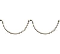 SOMATHERM FOR YOU, Flexible sanitaire 1/2" mâle avec écrou tournant coudé - Longueur 500mm - Tuyau EPDM tressé acier inox - Raccords laiton nickelé - Norme ACS, certifié QB (Lot de 2)