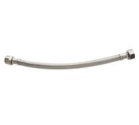 SOMATHERM FOR YOU, Flexible sanitaire 1/2" mâle écrou tournant 300mm DN8 - Tuyau EPDM tressé acier inox - Raccord durable laiton nickelé - Norme ACS, certifié QB, étanchéité intégrée