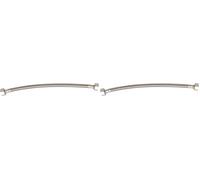 SOMATHERM FOR YOU, Flexible sanitaire 1/2" - Raccord 2 écrous tournants - Longueur 150mm - DN8 - Acier inoxydable EPDM - Norme ACS - Certifié QB - Résistant, souple et étanche (Lot de 2)