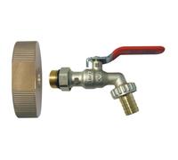 SOMATHERM FOR YOU - Kit complet récupérateur eau de pluie - Installation simple et rapide - Cuve 1000L - Robinet laiton chromé orientable M1/2" poignée plate - Raccord au nez 3/4" - Raccord et bague d