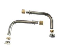 SOMATHERM FOR YOU, Kit de raccordement cannes de radiateur à glissement PER Ø12 - Comprend 2 cannes et 2 raccords Bicône mâle 15/21 pour installation rapide et esthétique