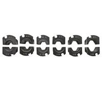SOMATHERM FOR YOU - Lot de Mâchoires Profil V - Ø12-14-16-18-22-28 mm - Compatible avec Pince à Sertir - Noir - Pour Raccords Cuivre et Pince Radial