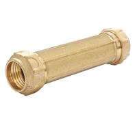 SOMATHERM FOR YOU, Manchon de réparation laiton pour tube PE Ø25 - Raccord à serrage extérieur, étanchéité optimale, joint torique EPDM, résistant jusqu'à 20 bars, usage eau potable