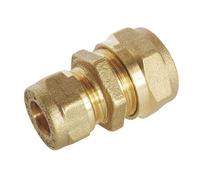 SOMATHERM FOR YOU, Manchon laiton réduit à compression pour tubes cuivre Ø14-Ø10, idéal pour raccordements plomberie, réseaux d'eau sanitaire et chauffage, durable et efficace