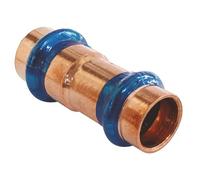 SOMATHERM FOR YOU, Manchon réduit cuivre à sertir FF Ø16 Ø14 - Raccord à sertir certifié ATEC et QB - Joint d’étanchéité EPDM - Pression max 16 bars - Température max 95°C