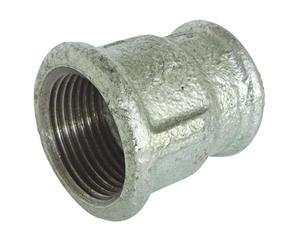 Somatherm For You - Manchon réduit Fonte galva Femelle 50/60 Femelle 40/49 | Raccordez durablement 2 diamètres différents grâce à ce manchon en fonte galvanisée, résistant à la corrosion.