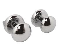 SOMATHERM FOR YOU, Patères O Chromées pour Sèche Serviette - Lot de 2 à Visser pour Tubes Plats - Fixation Facile - Idéal pour Salle de Bain - Finition Élégante et Durable