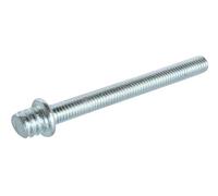 SOMATHERM FOR YOU, Patte à vis métal à épaulement, acier nickelé, filetage M7/150 (Ø5), longueur 40 mm, sachet de 10 pièces, idéale pour fixation durable et serrage optimal