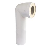 SOMATHERM FOR YOU, Pipe longue coudée en plastique blanc D100mm avec joint à lèvre néoprène pour évacuation WC, longueur 250mm, étanchéité optimale, diamètre 100mm, eau froide