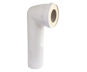 SOMATHERM FOR YOU, Pipe longue coudée en plastique blanc D100mm avec joint à lèvre néoprène pour évacuation WC, longueur 250mm, étanchéité optimale, diamètre 100mm, eau froide