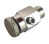 SOMATHERM FOR YOU, Purgeur d'air à volant nickelé 1/8" pour radiateurs - Compatible avec orifice 5/10 - Idéal pour eau chaude et froide - Couleur gris/argent - Pratique et efficace