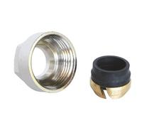 SOMATHERM FOR YOU, Raccord à compression 3/4 EK pour tube cuivre Ø16 mm - Installation facile et rapide - Normé ACS - Idéal pour eau chaude et froide - Couleur gris/argent
