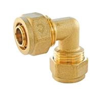 SOMATHERM FOR YOU, Raccord à compression coude égal PER Ø16 - Installation rapide et fiable - Normé ACS - Compatible avec tube PER diamètre 16 - Pression max 10 bars - Eau chaude/froide
