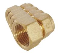 SOMATHERM FOR YOU, Raccord à compression femelle 15/21 pour tube PER Ø12 - Installation facile et rapide - Normé ACS - Pression max 10 bars - Température d'utilisation de 5°C à 90°C (Lot de 4)