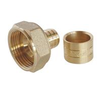 SOMATHERM FOR YOU, Raccord à glissement écrou tournant 20/27 pour tube PER Ø16 - Montage facile, résistant à la corrosion, certifié NF, pression max 10 bars, température 5°C à 90°C