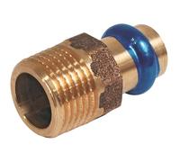 SOMATHERM FOR YOU - Raccord à Sertir Droit Fixe Ø16 - Mâle 3/4 - Témoin de Sertissage - Joint d'Étanchéité EPDM - Profil de Sertissage V - Pression Maxi 16 Bars - Température Maximum 120°C