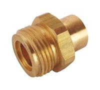 SOMATHERM FOR YOU, Raccord à souder en laiton pour tube cuivre Ø14 mm, mâle 20/150, compatible avec accessoires gaz butane et propane, idéal pour raccordement sécurisé