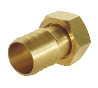SOMATHERM FOR YOU, Raccord cannelé droit 1" avec écrou tournant pour tuyau d'arrosage Ø intérieur 25mm - Corps en laiton durable, facile à connecter, idéal pour une utilisation extérieure
