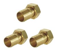 SOMATHERM FOR YOU, Raccord cannelé droit 1" avec écrou tournant pour tuyau d'arrosage Ø intérieur 25mm - Corps en laiton durable, facile à connecter, idéal pour une utilisation extérieure