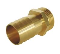 SOMATHERM FOR YOU, Raccord cannelé droit mâle 1"1/4 pour tuyau d'arrosage Ø31mm en laiton - Durable et résistant - Connexion facile pour robinet de puisage - Étanchéité recommandée