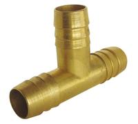 SOMATHERM FOR YOU, Raccord cannelé Té égal pour tuyau d'arrosage Ø12mm en laiton - Durable et résistant aux intempéries - Connexion facile et rapide pour un arrosage efficace