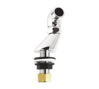SOMATHERM FOR YOU, Raccord chromé excentré 22mm pour robinetterie, sortie mâle 20/27, entrée écrou collet battu 15/21, idéal pour habiller tuyauterie et cacher éclats