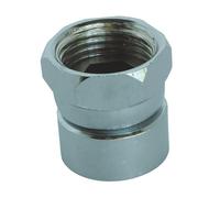 SOMATHERM FOR YOU, Raccord chromé F15/21 avec écrou tournant - Installation facile, finition esthétique en laiton, idéal pour eau chaude et froide, compatible avec robinetterie standard
