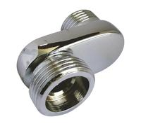 SOMATHERM FOR YOU, Raccord contre-coudé excentré 25mm, Mâle 15/21 à Mâle 20/27, finition chromée, idéal pour rattrapage d'entraxe en robinetterie sanitaire, lot de 2