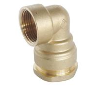 SOMATHERM FOR YOU, Raccord coudé en laiton pour tube PE Ø40 mm - Femelle 1"1/4 - Pression 20 bars - Température -10° à +80°C - Étanchéité optimale - Garantie 5 ans - Norme ACS