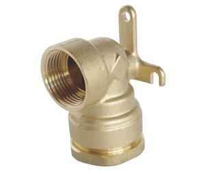 SOMATHERM FOR YOU, Raccord coudé laiton applique murale pour tube PE Ø25 mm - Femelle 3/4" - Montage sécurisé - Pression 20 bars - Température -10° à +80°C - Garantie 5 ans