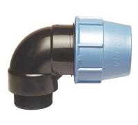 SOMATHERM FOR YOU, Raccord coudé plastique pour tube PE Ø40 mm - Mâle 1"1/4 - Installation rapide et facile - Résistant jusqu'à 16 bars - Température max 80°C - Norme ACS