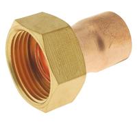 SOMATHERM FOR YOU, Raccord cuivre droit à souder Ø18 avec écrou tournant 20/27 - Sachet de 2 pièces - Idéal pour plomberie et réseaux d'eau chaude/froide - Normes conformes