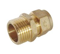 Raccord droit mâle PER à compression 12mm x 15/21 - 1/2" Fixoconnect