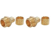 SOMATHERM FOR YOU - Raccord droit à glissement pour tube PER Ø20 - droit mâle 20/27 (3/4") (Lot de 2)