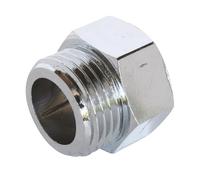 SOMATHERM FOR YOU, Raccord égal laiton nickelé Mâle Femelle 15/21 - Raccord à visser chromé pour tuyauteries - Étanchéité sur filet ou joint plat - Résistant à la corrosion et durable