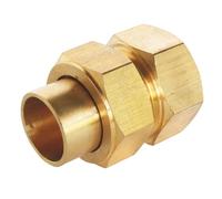 SOMATHERM FOR YOU, Raccord laiton à souder union droit 3 pièces Ø22, femelle 20/27, pour tube cuivre Idéal pour plomberie, réseaux d'eau sanitaire et chauffage Étanchéité assurée