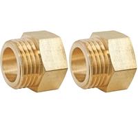 SOMATHERM FOR YOU, Raccord Laiton Brut Mâle Femelle 15/21 - Sachet de 2 pièces - Idéal pour raccordement rapide et étanche de tuyauteries - Résistant à la corrosion et durable (Lot de 2)