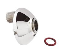 SOMATHERM FOR YOU - Raccord laiton chromé excentré de 11.5mm - M15/21-M20/27 - Pour robinetterie sanitaire, idéal pour rattrapage d'entraxe et installation horizontale Rosace incluse