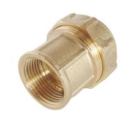 SOMATHERM Raccord Laiton PE - Raccord droit Femelle PE Ø 25 - Taraudage 3/4 G