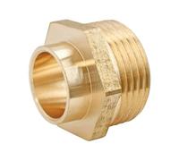 SOMATHERM FOR YOU, Raccord laiton droit à souder Mâle 12/17 pour tube cuivre Ø10 - Idéal pour plomberie, réseaux d'eau sanitaire et chauffage - Étanchéité filet ou joint plat