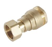 Raccord droit à écrou tournant femelle laiton pour tube PE à visser SUMO 20mm x 20/27 - 3/4" Pronorm