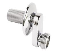 SOMATHERM FOR YOU, Raccord mural contre coudé chromé M12/17 à M20/27, excentré 32mm, avec rosace Ø22mm, idéal pour habiller les sorties de robinet et tuyauterie