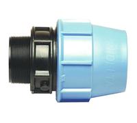 SOMATHERM FOR YOU Raccord droit PE Ø50 mm Mâle 1"1/2 - 16 bar - 80°C - Norme ACS
