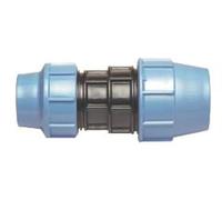 SOMATHERM FOR YOU, Raccord plastique manchon droit réduit pour tube PE Ø32-25 mm, en polypropylène haute résistance, étanchéité par joint torique, pression 16 bars, température max 80°C