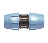 SOMATHERM FOR YOU, Raccord plastique manchon égal pour tube PE Ø20 mm - Installation rapide et facile - Résistant à 16 bars - Température max 80°C - Idéal pour irrigation et arrosage