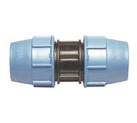 SOMATHERM FOR YOU, Raccord plastique manchon égal pour tube PE Ø50 mm - Installation facile pour irrigation - Résistant à 16 bars et 80°C - Joint torique en nitrile - Norme ACS