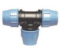 SOMATHERM FOR YOU, Raccord plastique Té égal pour tube PE Ø32 mm - Installation facile et rapide - Résistant jusqu'à 16 bars - Température max 80°C - Norme ACS - Idéal irrigation et arrosage