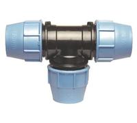 SOMATHERM FOR YOU, Raccord plastique Té égal pour tube PE Ø40 mm - Installation rapide et facile - Résistant jusqu'à 16 bars - Température max 80°C - Norme ACS - Idéal irrigation et arrosage